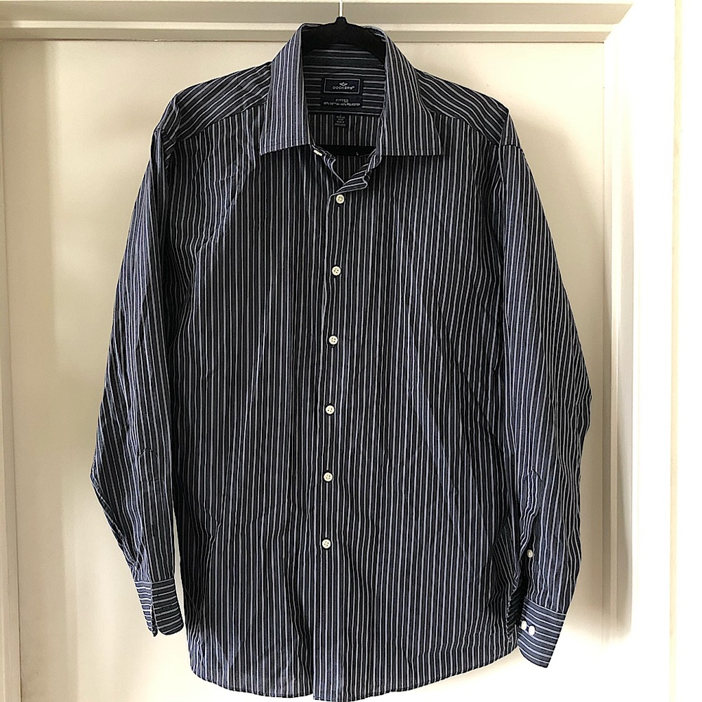 Dockers fitted long sleeve dressy button up